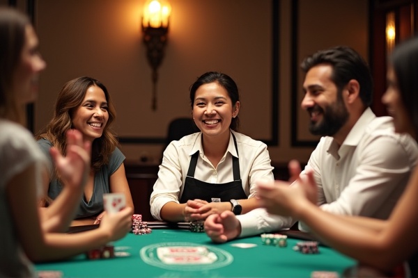 Dealer คนไทยในคาสิโนสด สื่อสารกับผู้เล่น